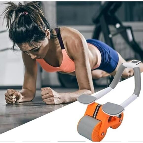 Adjustable Ab Roller with Knee Pad & LED Counter – Core Exercise Trainer - Picture 1 of 6